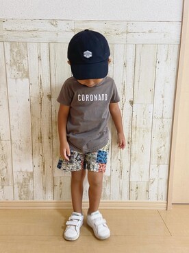 「jeans-b（ジーンズベー）のアイテム」を使った、sma_oさん（キッズ・90cm）の夏コーディネート
