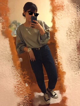 あべちゃんさん（レディース・160cm）の秋コーディネート