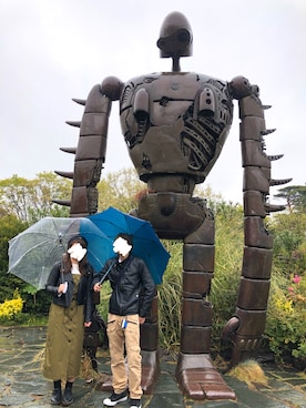 「アイテム（ハンチング/ベレー帽、ゴールド系）」を使った、あべちゃんさん（レディース・159cm）の春コーディネート