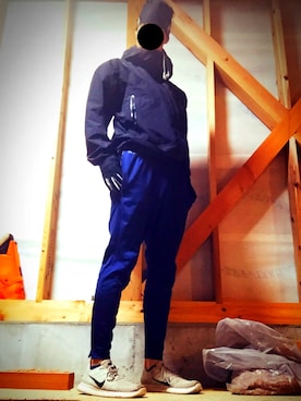 「ARC'TERYX（アークテリクス）のアイテム（ポンチョ）」を使った、チーチャラポッポさん（メンズ・181cm）の冬コーディネート