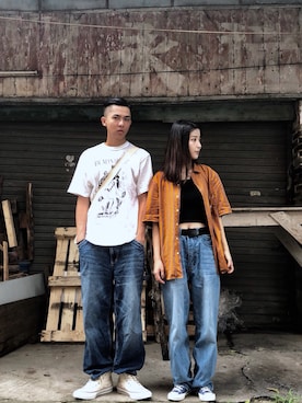 「Addict CONVERSE（アディクト　コンバース）のアイテム」を使った、Orebbさん（レディース・165cm）の秋コーディネート