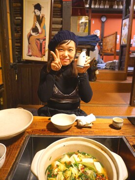 「COMME CA DU MODE（コムサデモード）のアイテム（帽子）」を使った、chantaroさん（レディース・155cm）の冬コーディネート