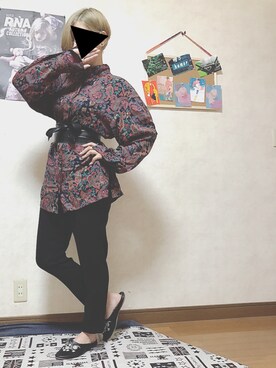 「EGOIST（エゴイスト）のアイテム（スラックス）」を使った、makibisiさん（レディース・160cm）の秋コーディネート