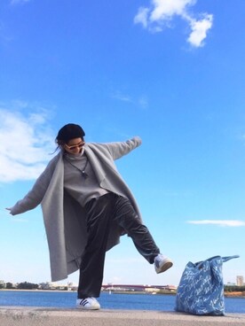 「ドラフトアングリッド」｜「アイテム（その他アウター）」を使った、aimさん（レディース・153cm）の冬コーディネート