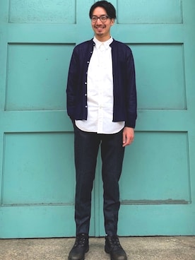 「BOYCOTT（ボイコット）のアイテム（トップス）」を使った、tsutttsuさん（メンズ・182cm）の春コーディネート