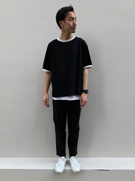 「アイテム（タンクトップ）」を使った、tsutttsuさん（メンズ・182cm）の夏コーディネート