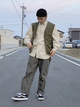 「コロナに負けない」｜「アイテム（キャップ）」を使った、きらさん（メンズ・163cm）の春コーディネート