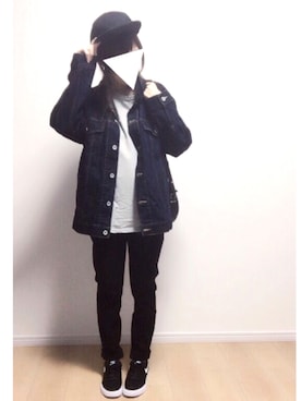 「PLAIN CLOTHING（プレーンクロージング）のアイテム（スニーカー）」を使った、i-waさん（レディース・151cm）の秋コーディネート