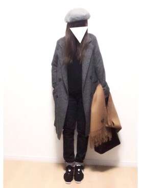 「アイテム（マタニティウェア/グッズ）」を使った、i-waさん（レディース・151cm）の冬コーディネート