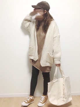 i-waさん（レディース・153cm）の冬コーディネート