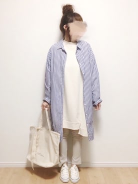 「CIAOPANIC TYPY（チャオパニックティピー）のアイテム（レッグウェア）」を使った、i-waさん（レディース・153cm）の春コーディネート