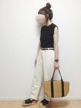 「ヴァニーユー」｜i-waさん（レディース・153cm）の夏コーディネート