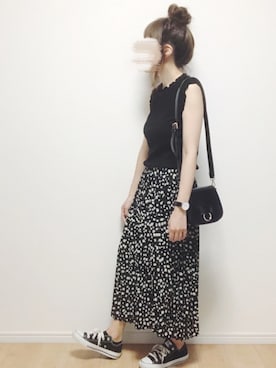 「interstaple（インターステイプル）のアイテム」を使った、i-waさん（レディース・153cm）の夏コーディネート