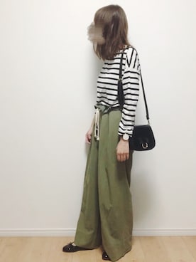 「interstaple（インターステイプル）のアイテム」を使った、i-waさん（レディース・153cm）の秋コーディネート