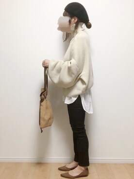 「URBAN RESEARCH Sonny Label（アーバンリサーチサニーレーベル）のアイテム（ハンチング/ベレー帽）」を使った、i-waさん（レディース・153cm）の秋コーディネート