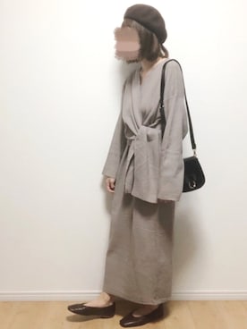 「interstaple（インターステイプル）のアイテム」を使った、i-waさん（レディース・153cm）の秋コーディネート