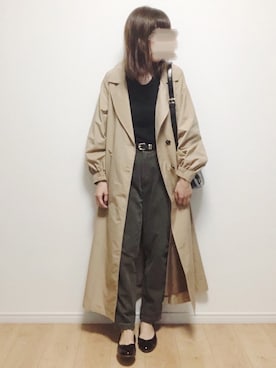 「interstaple（インターステイプル）のアイテム」を使った、i-waさん（レディース・153cm）の秋コーディネート