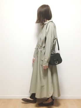 「interstaple（インターステイプル）のアイテム」を使った、i-waさん（レディース・153cm）の春コーディネート