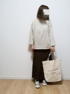 「SPRUCE（スプルース）のアイテム」を使った、i-waさん（レディース・153cm）の秋コーディネート