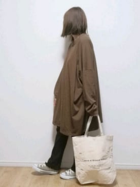 「SPRUCE（スプルース）のアイテム」を使った、i-waさん（レディース・153cm）の秋コーディネート