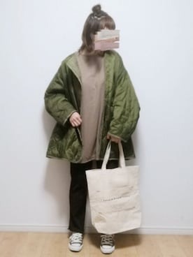 「SPRUCE（スプルース）のアイテム」を使った、i-waさん（レディース・153cm）の冬コーディネート