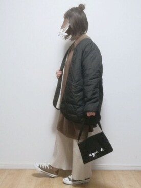 「La-gemme（ラジェム）のアイテム（その他アウター）」を使った、i-waさん（レディース・153cm）の冬コーディネート