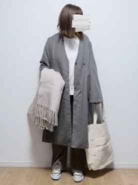 「SPRUCE（スプルース）のアイテム」を使った、i-waさん（レディース・153cm）の冬コーディネート