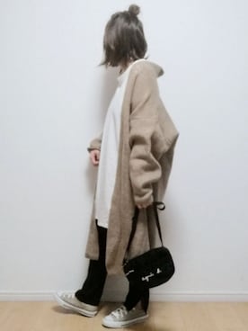 「reca（レカ）のアイテム（ワンピース/ドレス）」を使った、i-waさん（レディース・153cm）の冬コーディネート