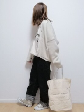 「SPRUCE（スプルース）のアイテム」を使った、i-waさん（レディース・153cm）の春コーディネート