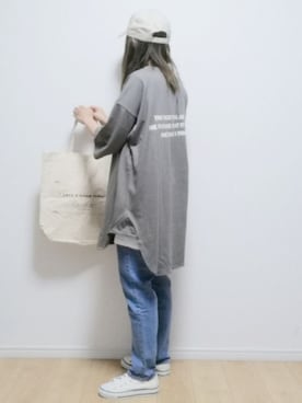 「SPRUCE（スプルース）のアイテム」を使った、i-waさん（レディース・153cm）の夏コーディネート