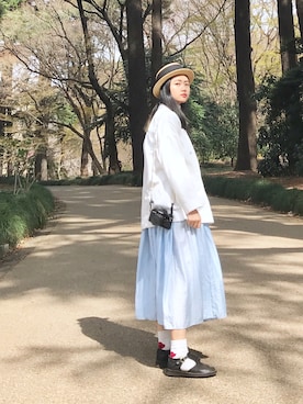 「travel」｜「アイテム（ジャケット/アウター）」を使った、WYMさん（レディース・167cm）の春コーディネート