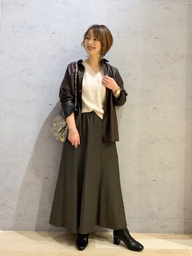 hanaeさん（レディース・160cm）の秋コーディネート