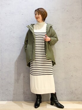 「レプシィム(LEPSIM)」｜「アイテム（ブルゾン）」を使った、hanaeさん（レディース・160cm）の秋コーディネート