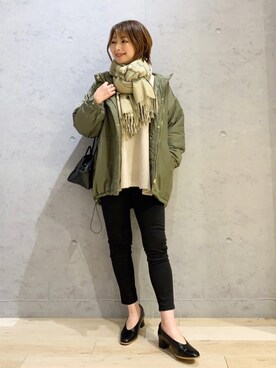 「レプシィム(LEPSIM)」｜「アイテム（ハンドバッグ）」を使った、hanaeさん（レディース・160cm）の冬コーディネート
