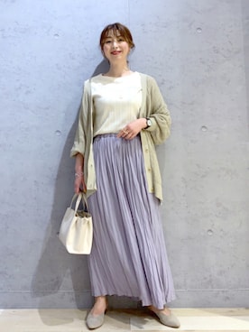 「スカーチョ」｜「アイテム（その他）」を使った、hanaeさん（レディース・160cm）の春コーディネート