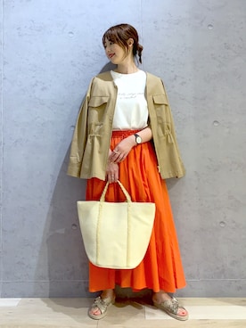 「スカーチョ」｜「アイテム（その他）」を使った、hanaeさん（レディース・160cm）の春コーディネート