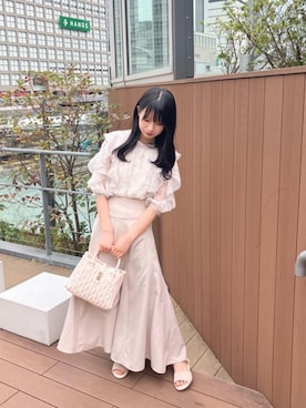 「ブルべ夏」｜Eri.さん（レディース・158cm）の春コーディネート