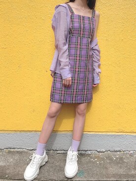 「オルチャンファッション」｜「アイテム（ワンピース/ドレス）」を使った、かなチャ💕💕さん（レディース・157cm）の夏コーディネート