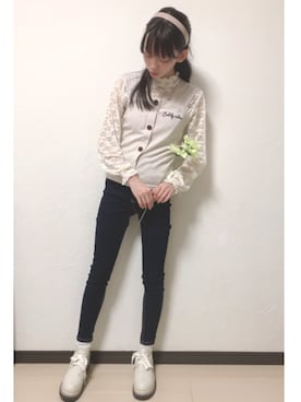 「デニム スキニー」｜かなチャ💕💕さん（レディース・157cm）の秋コーディネート