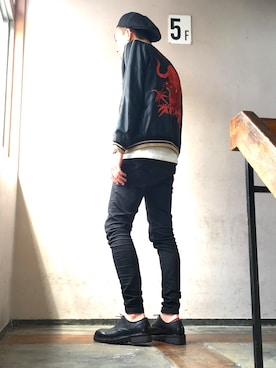 「TAILOR TOYO（テーラートウヨウ）のアイテム」を使った、yamashitaさん（メンズ・171cm）の春コーディネート