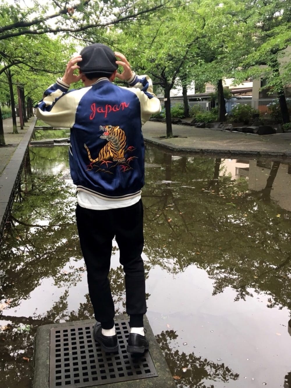 THE FLAT HEAD フラットヘッド スカジャン 別珍×サテン Mサイズ