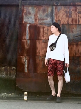 「RED KAP（レッドキャップ）のアイテム（その他パンツ）」を使った、yamashitaさん（メンズ・171cm）の夏コーディネート