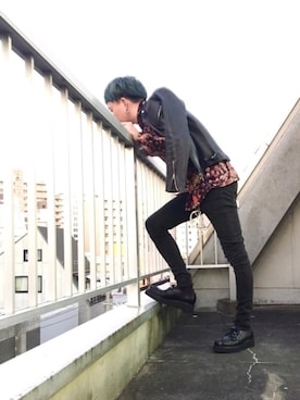 「punta（プンタ）のアイテム」を使った、yamashitaさん（メンズ・171cm）の秋コーディネート
