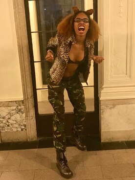 「wearhalloween2017」｜「アイテム（ブーツ）」を使った、Taylor Duprieceさん（レディース・180cm）の秋コーディネート