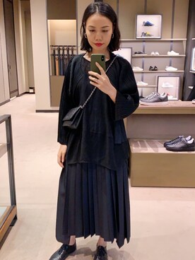 「PLEATS PLEASE（プリーツプリーズ）のアイテム（ジャケット/アウター）」を使った、薄荷糖さん（レディース・161cm）の冬コーディネート
