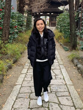 「COMMON PROJECTS（コモンプロジェクト）のアイテム」を使った、薄荷糖さん（レディース・161cm）の冬コーディネート