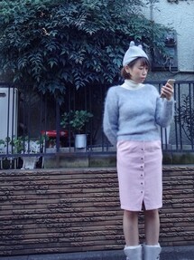 UNIQLO | カシミアタートルネックセーター (長袖) ＋ E(ニット/セーター)