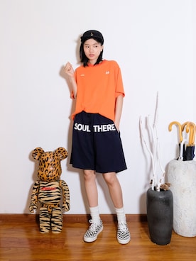 「UNDEFEATED （アンディフィーテッド）のアイテム（キャップ）」を使った、Imbygさん（レディース・173cm）の春コーディネート