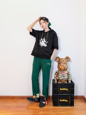 「UNDEFEATED （アンディフィーテッド）のアイテム（キャップ）」を使った、Imbygさん（レディース・173cm）の夏コーディネート