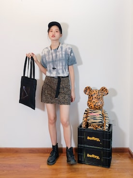 「CHUMS（チャムス）のアイテム（キャップ）」を使った、Imbygさん（レディース・173cm）の秋コーディネート